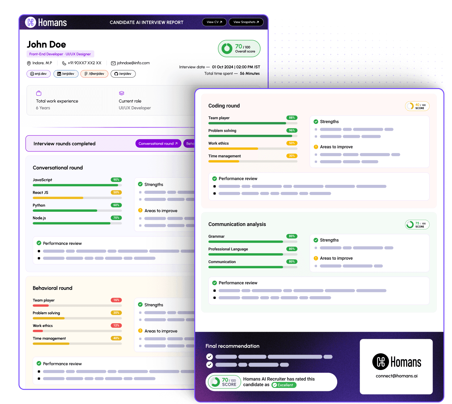 Get instant report cards