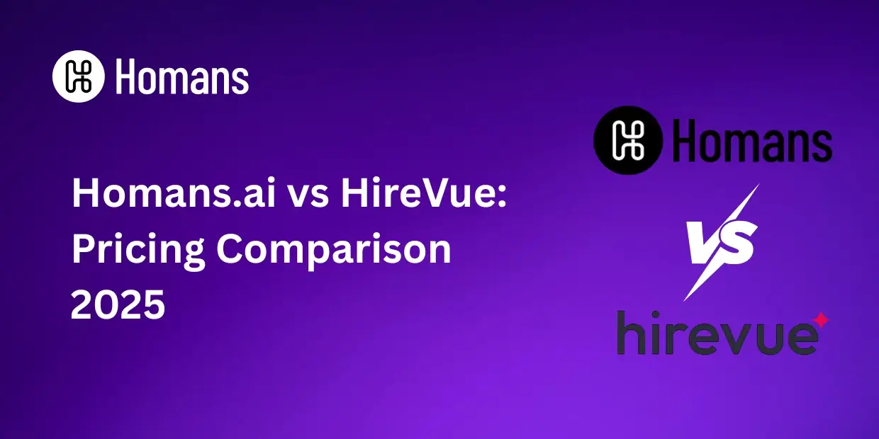 Homans.ai vs HireVue: Pricing Comparison 2025
